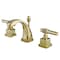 Kingston Brass KS4942QL Milano Widespread Bathroom Faucet, Polished Brass KS4942QL - alternate 1